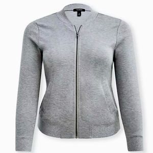 Torrid Grey Bomber Jacket